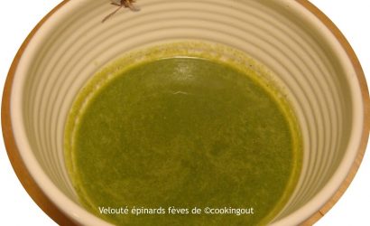 Recette de velouté aux fèves et épinards