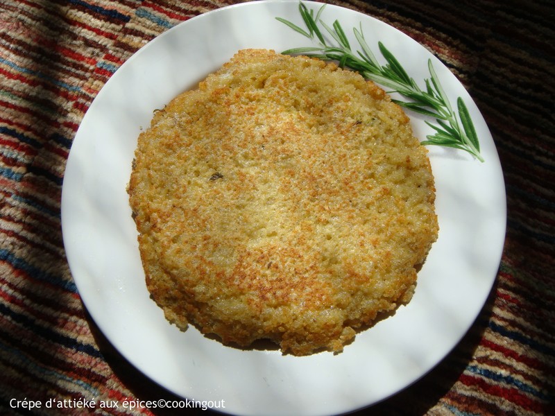 Galette d'attiéké, le couscous de manioc