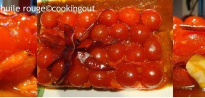 Tomates et poivrons à l'huile rouge