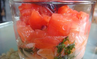 Ceviché de Gravadlax à la tomate