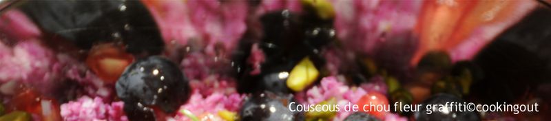 recette de coucous végétal au chou fleur violet