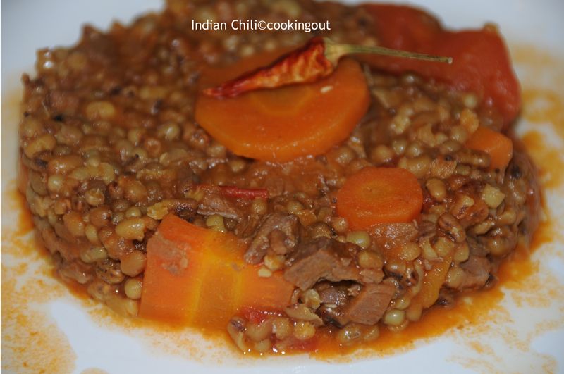 Chili indien aux minis haricots