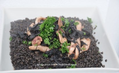 recette de lentilles beluga et encornets