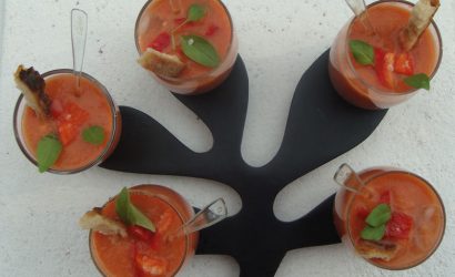 Le Gaspacho d’Elise, avec poivron, tomate et concombre ou comment faire cuisiner les adolescents