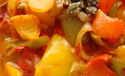 Peperonata à la sicilienne avec des poivrons