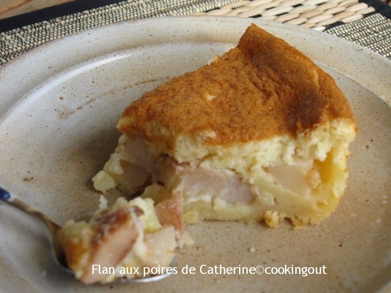 Flan aux poires de ma copine Catherine