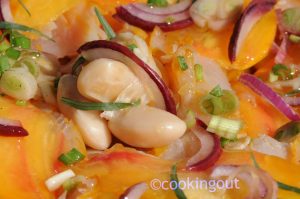 Salade de haricots de soissons au haddock, tomate ananas et estragon