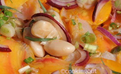 Salade de haricots de soissons au haddock, tomate ananas et estragon