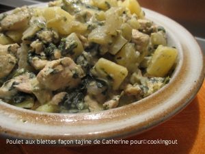 Poulet aux blettes façon tajine