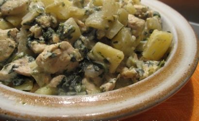 Poulet aux blettes façon tajine