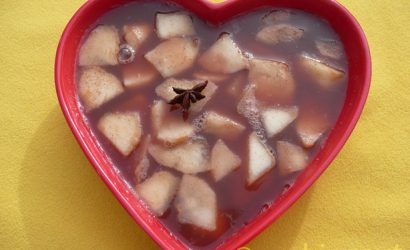 Fruits épicés à l'agar agar pommes et poires