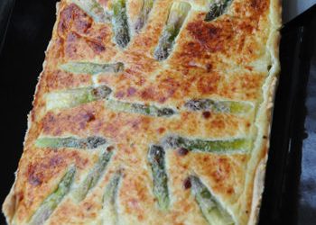 La tarte aux asperges blanches recette de Pascale Wicks