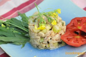 Tartare de thon blanc à la ficoïde glaciale, comme un parfum d’huître