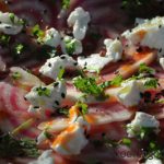 mes crudités d'hiver : carpaccio de betterave