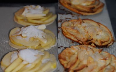 tartelettes fines aux pommes et à l'amande