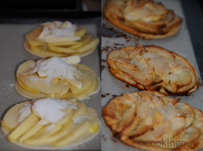 tartelettes fines aux pommes et à l'amande