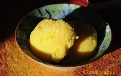 Glace à la bergamote ou citron limette