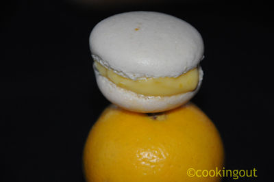 Macaron à la bergamote ou limette fraîche