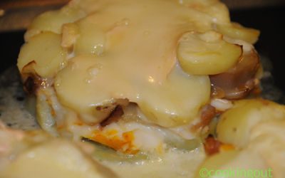 Tartiflette de haddock selon le livre de cuisine de Rostang