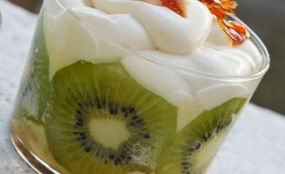 Triffle Kiwi caramel aux petits suisses