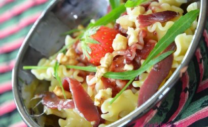 Mafalda corta Garofalo à la Périgourdine fraises et magret séché