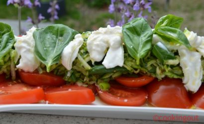 Tomates burrata très printanières