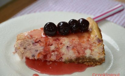 Cheesecake abricot cerise et cerise amarena