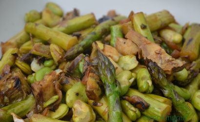 Poêlée de légumes printaniers au marsala et à l'orange