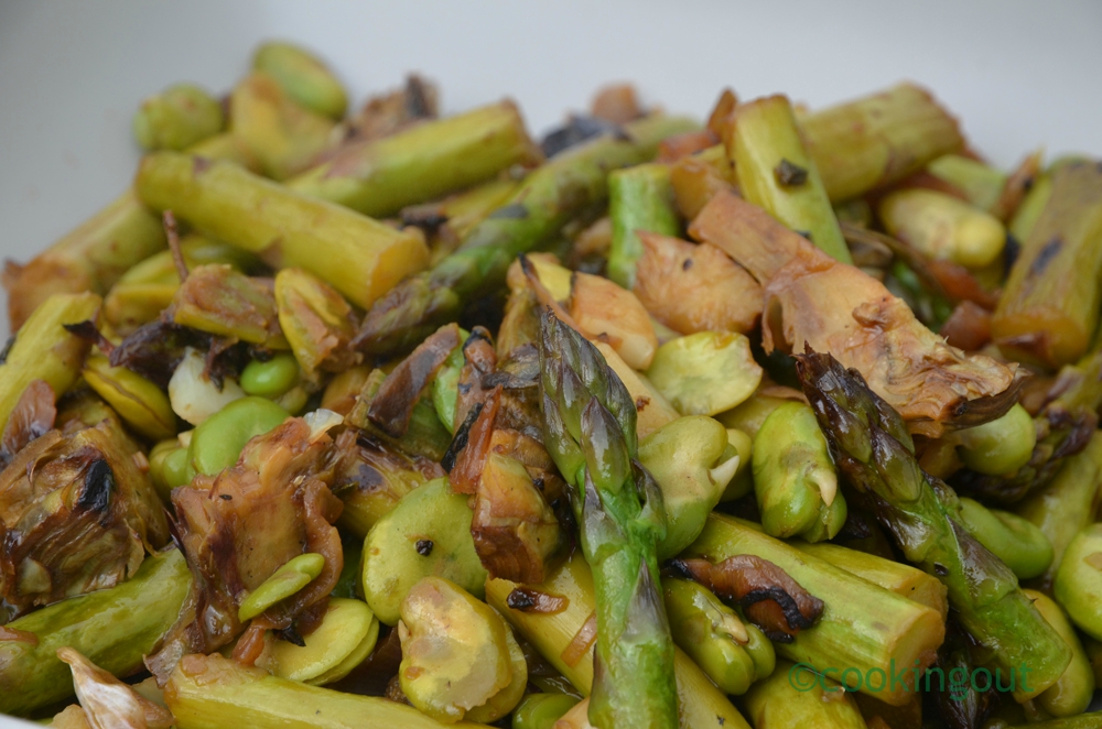 Poêlée de légumes printaniers au marsala et à l'orange