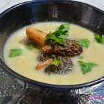 Velouté d'asperges aux morilles, recette parfaite pour les soirées fraiches