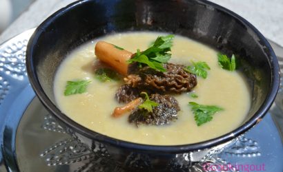 Velouté d'asperges aux morilles, recette parfaite pour les soirées fraiches