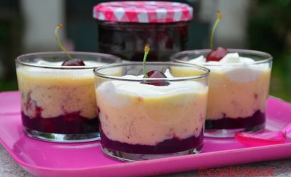 Triffle aux cerises, un petit dessert à l'anglaise qui fait toujours plaisir