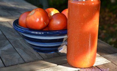 Bocaux de tomates cuites au four