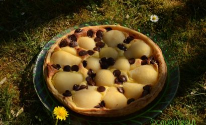 Tarte safranée et chocolatée aux poires, un dessert original et savoureux