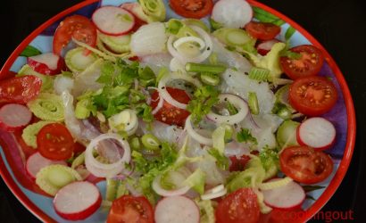 Cabillaud cuit au sel comme un ceviche