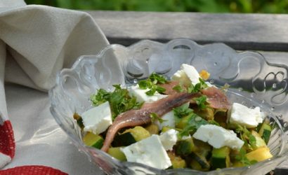 Plat qui permet de recycler les restes avec une base de courgettes