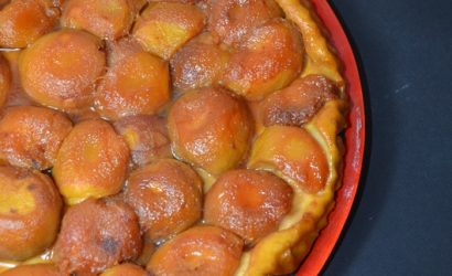 Recette de Tarte tatin aux pêches anciennes de mon jardin