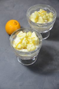 Riz au lait, parfumé à l'ananas et citron bergamote