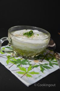 Recette de Velouté de feuilles de blettes et sa mousse de lait