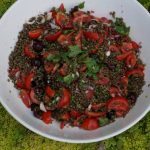 Salade de lentilles aux cerises aux parfums asiatiques et u_ne histoire de transmission