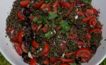 Salade de lentilles aux cerises aux parfums asiatiques et u_ne histoire de transmission