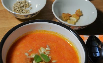 Soupe à l'ail et à la tomate