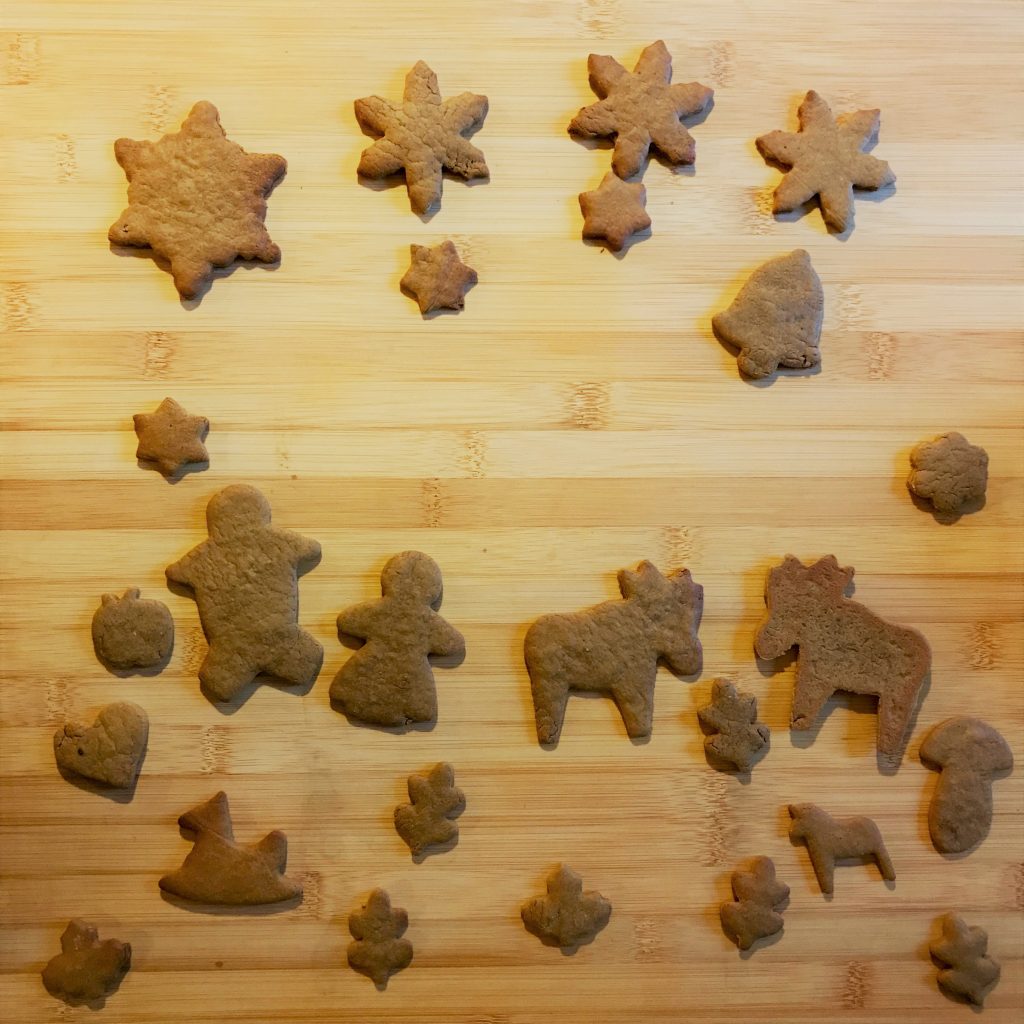 Tableau de petits biscuits