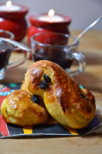 lussekatter les brioches au safran de Sankta Lucia