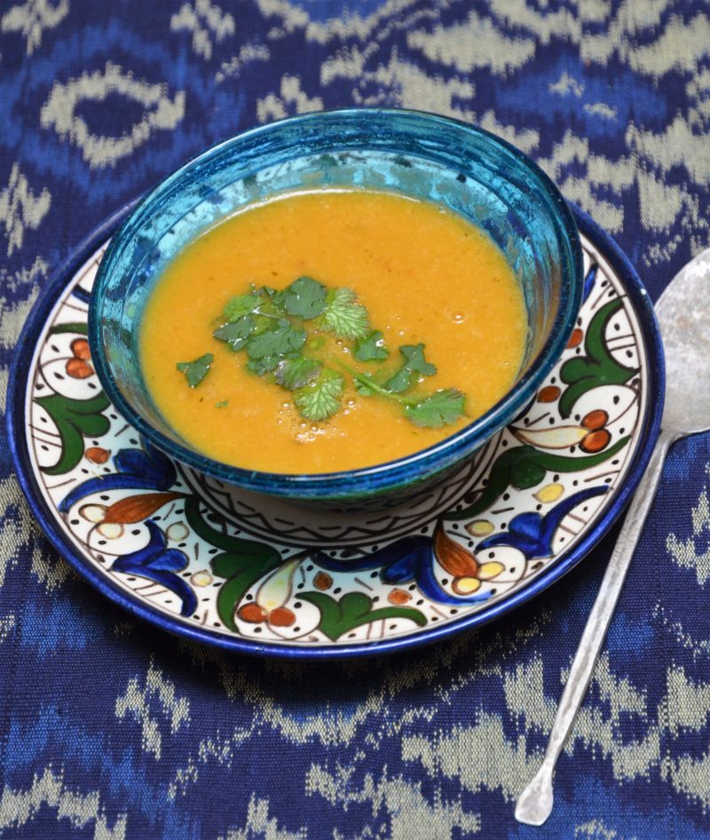 soupe avec les restes de légumes du tajine