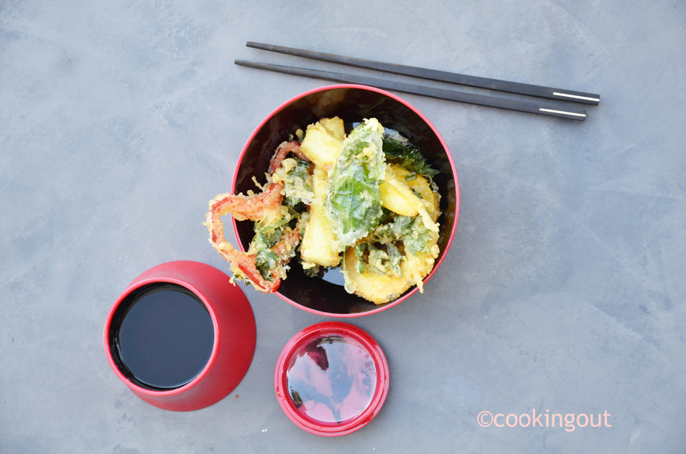 Recette de légumes cuits en tempura