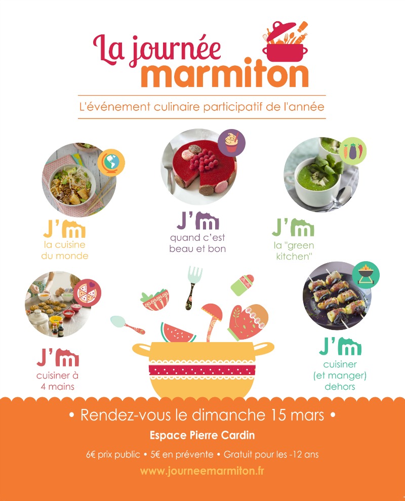 Affiche de la 3 ème édition de la Journée Marmiton du 15 mars 2015