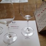 Les 3 verres de dégustation des vins de Chateau Haut Brion