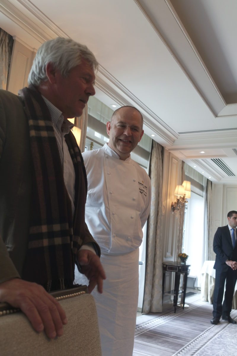 Christophe Moret chef de l'Abeille et Dominique Befve directeur du Château Lascombes