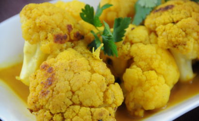 Recette de chou fleur au curcuma pour le mois jaune de février